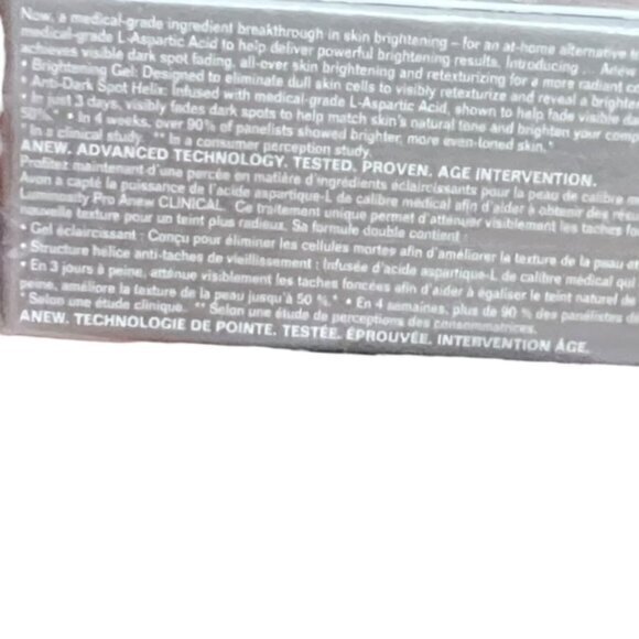 Avon‎ ANEW Clinical Luminosity Pro Brightening Serum 1.0 OZ 30G 2010 NOS SEALED - Picture 5 of 6